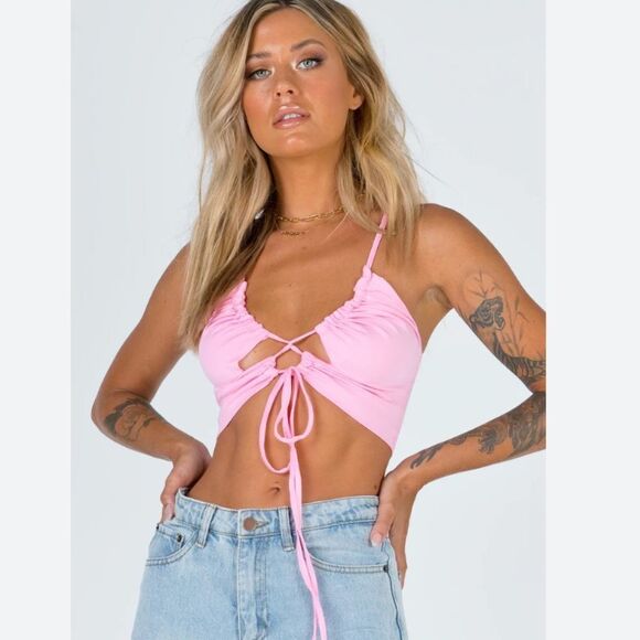 Princess Polly Sin City Crop top - size US 0 - Picture 2 of 5